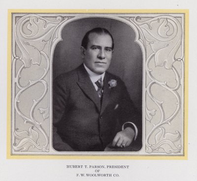 Hubert T Parson, prezident F W Woolworth Co (č/b foto) od American Photographer (after)