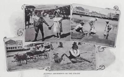 Zábava pro mladé na Strand (černobílá fotografie) od American Photographer (after)