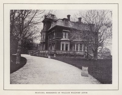 Newport, Rhode Island: Beaulieu, rezidence Williama Waldorfa Astora (černobílá fotografie) od American Photographer (after)