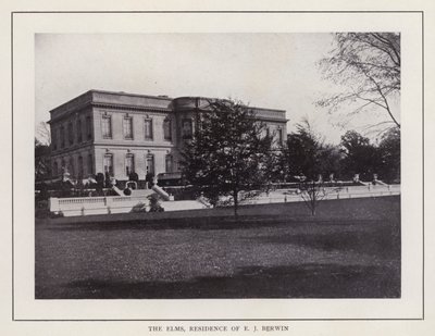 Newport, Rhode Island: The Elms, rezidence E J Berwina (černobílá fotografie) od American Photographer (after)