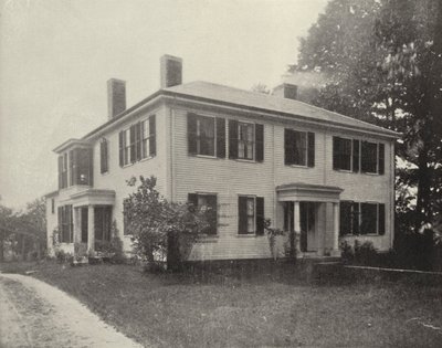Old Emerson House, Concord, Massachusetts (černobílá fotografie) od American Photographer (after)