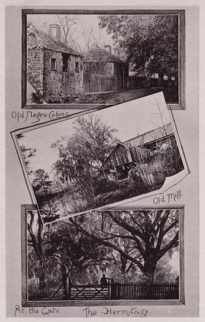 Chatky starých otroků; Starý mlýn; U brány; Ermitáž (černobílá fotografie) od American Photographer (after)
