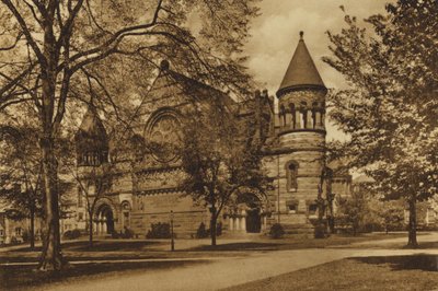 Princetonská univerzita: Alexander Hall (černobílá fotografie) od American Photographer (after)