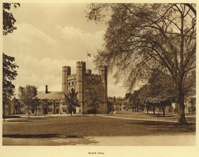 Princetonská univerzita: Blair Hall (černobílá fotografie) od American Photographer (after)
