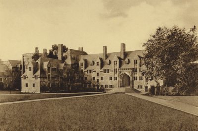 Princetonská univerzita: Lockhart Hall (černobílá fotografie) od American Photographer (after)