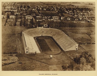 Princetonská univerzita: Palmer Memorial Stadium (černobílá fotografie) od American Photographer (after)