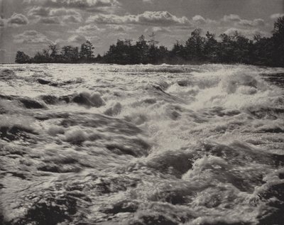 Peřeje Niagara nad vodopády (černobílá fotografie) od American Photographer (after)
