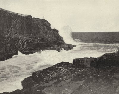 Sea Wall, Bald Head Cliff, Maine (černobílá fotografie) od American Photographer (after)
