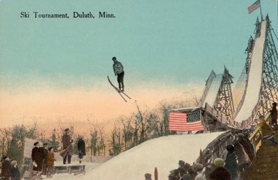 Soutěž ve skocích na lyžích, Duluth, Minnesota, USA (foto) od American Photographer (after)