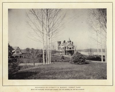 Springfield, Massachusetts: Rezidence Everetta H Barneyho, Forest Park (černobílá fotografie) od American Photographer (after)
