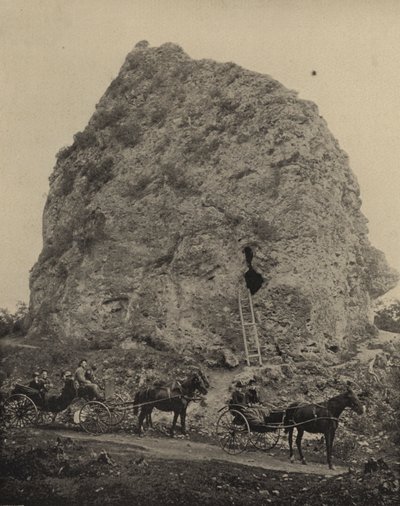 Sugarloaf Rock, Mackinac Island, Michigan (černobílá fotografie) od American Photographer (after)