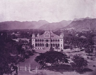 Královský palác, Havaj (černobílá fotografie) od American Photographer (after)