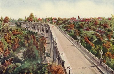 Most Arroyo Seco, Pasadena (barevné foto) od American Photographer