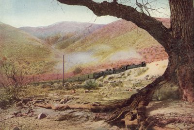 Ascending Cajon Pass, Kalifornie (barevná fotografie) od American Photographer