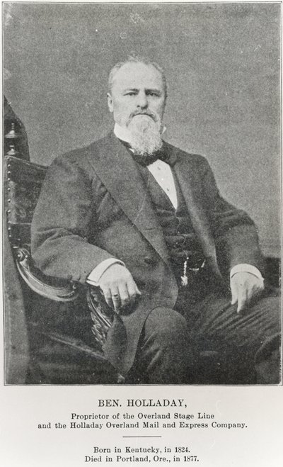 Ben Holladay (1824-77) (černobílá fotografie) od American Photographer