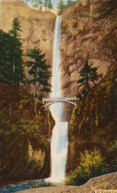 Bensonův most u vodopádů Multnomah (barevné foto) od American Photographer