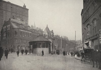 Boston: Scollay Square a vjezd do tunelu East Boston (čb fotografie) od American Photographer