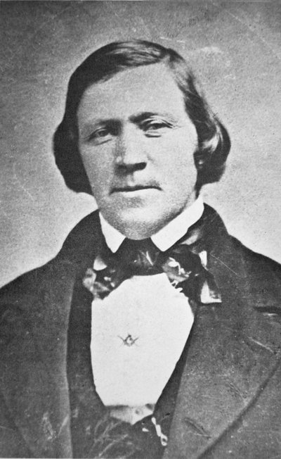 Brigham Young (1801-77) druhý president mormonské církve, ve věku 43 let od American Photographer