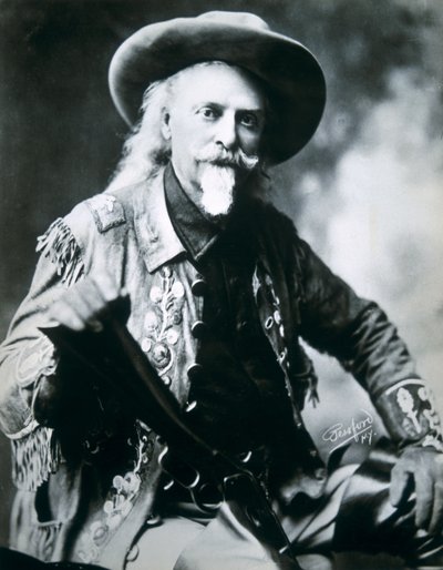 Buffalo Bill (1846-1917) (černobílá fotografie) od American Photographer