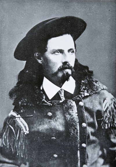 Buffalo Bill Cody (1846-1917) 1869 (černobílá fotografie) od American Photographer