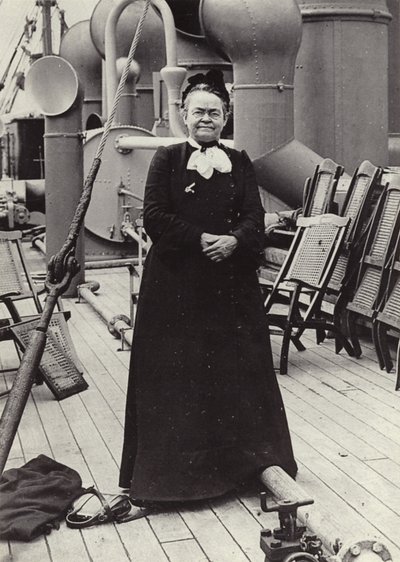 Carrie Nation (1846-1911), americká radikální bojovnice za mír, asi 1905 (čb fotografie) od American Photographer
