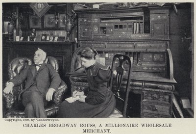 Charles Broadway Rouss, milionář, velkoobchodník (černobílá fotografie) od American Photographer