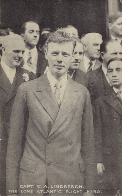 Charles Lindbergh, americký letec, který uskutečnil první samostatný transatlantický let. od American Photographer