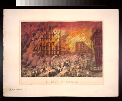 Chicago in Flames, 1871 od American Photographer