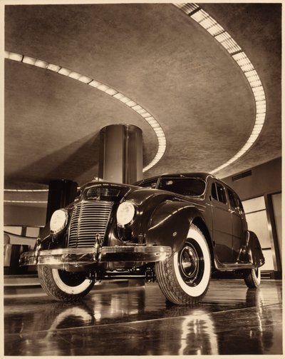 Chrysler Airflow Four Door Sedan, pub. 1937 (sépiová fotografie) od American Photographer