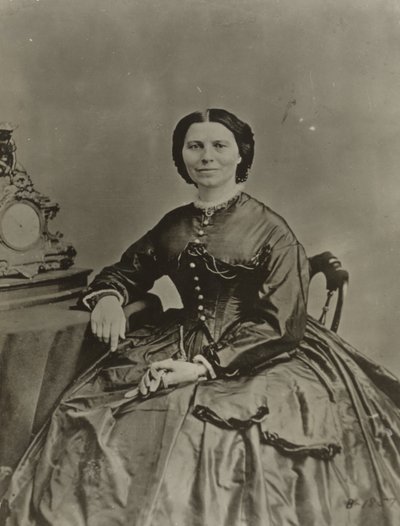 Clara Barton, cca 1865 (černobílá fotografie) od American Photographer