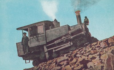 Zubový motor při výstupu na Pikes Peak, Colorado (barevné foto) od American Photographer