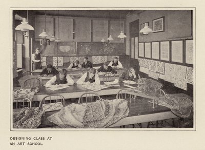 Třída designu na umělecké škole (čb fotografie) od American Photographer