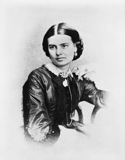 Ellen Arthur, kolem roku 1860 (černobílá fotografie) od American Photographer