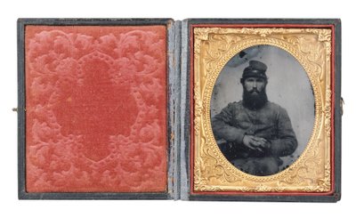 Zarámovaný portrét vojína Josepha Absaloma Higginbothama, Co. I. od American Photographer