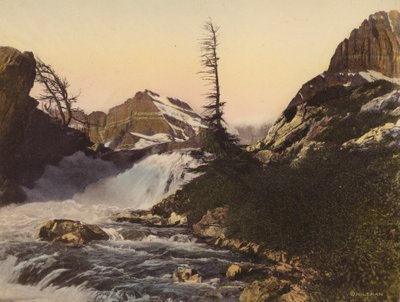 Národní park Glacier: McDermott Falls a Gould Mountain (barevné foto) od American Photographer