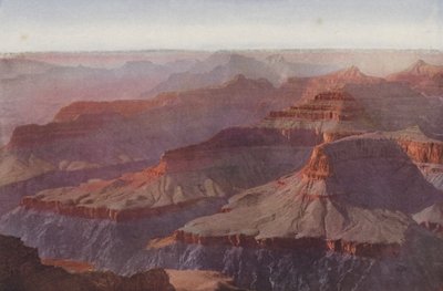 Grand Canyon, Arizona, západ slunce z Hopi Point (kolorovaná fotografie) od American Photographer