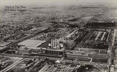 Závod Highland Park, Ford Motor Company, Detroit, Michigan od American Photographer