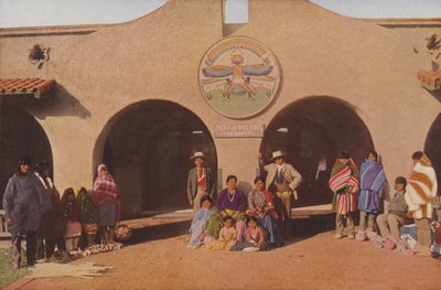 Indiánská budova, Albuquerque, Nové Mexiko (kolorovaná fotografie) od American Photographer