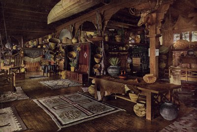 Interiér Indian Building, Albuquerque, Nové Mexiko (barevné foto) od American Photographer