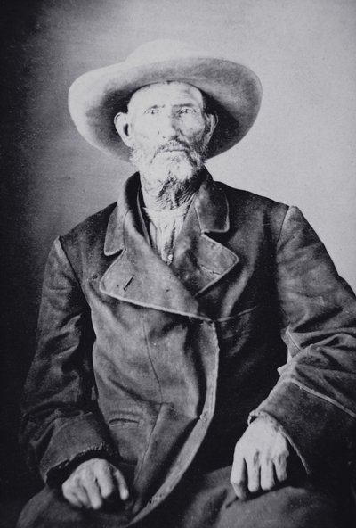 Jim Bridger (1804-81) (černobílá fotografie) od American Photographer