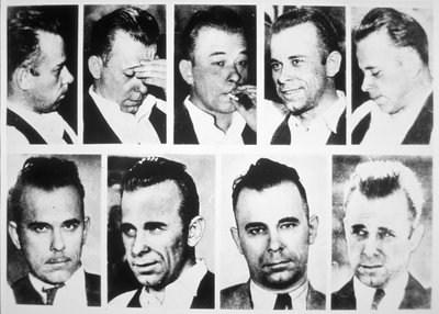 John Dillinger (černobílá fotografie) od American Photographer