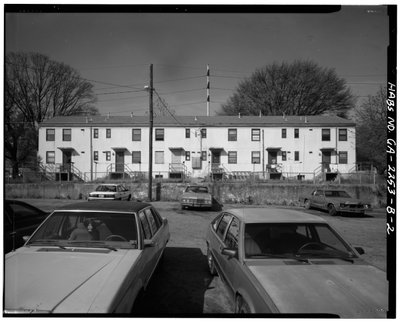 John Hope Homes, budova B-1, 338 Spelman Lane (původně Leonard Street), Atlanta, Fulton County, GA (černobílá fotografie) od American Photographer