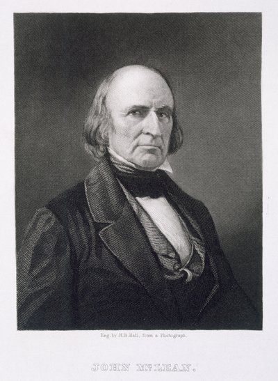 John McLean (1785-1861) vyrytý Henry Bryan Hall (1808-84) po fotografii od American Photographer