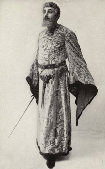 Leon Rothier jako Barbe-Bleue ve filmu "Ariane Et Barbe-Bleue" (čb fotografie) od American Photographer