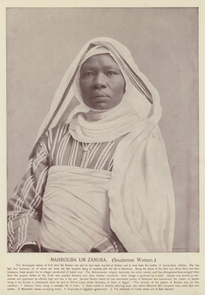 Mahbouba Um Zanuba, Soudanská žena od American Photographer