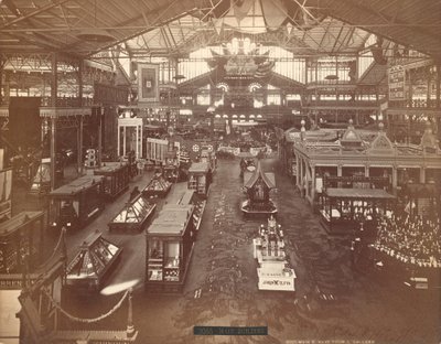 Main Building, Centennial International Exhibition of 1876, Philadelphia (stříbrný bílek) od American Photographer