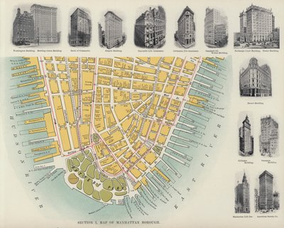 Mapa Manhattanu (čb fotografie) od American Photographer