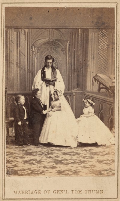 Svatba generála Toma Thumba, 1863 (foto) od American Photographer
