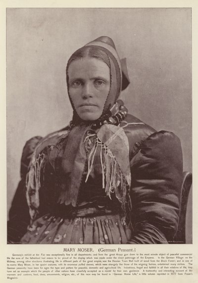 Mary Moser, německý rolník od American Photographer