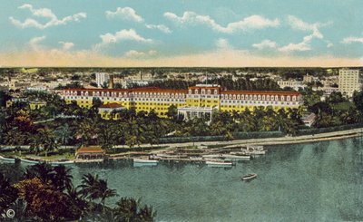 Miami, Florida, asi 1925: Hotel Royal Palm (barevné foto) od American Photographer